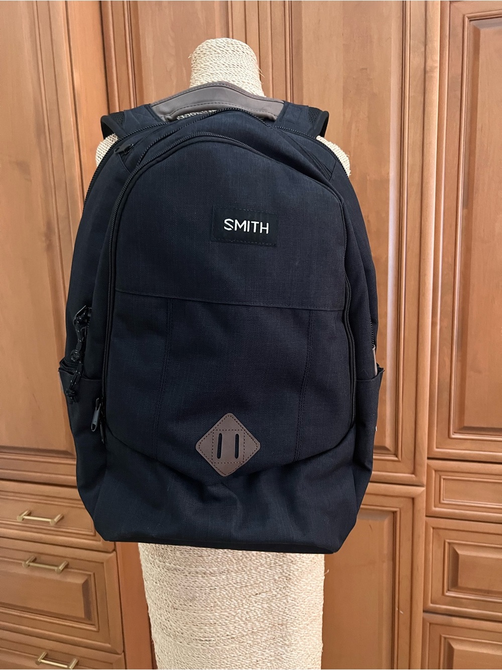 SMITH Black Men's Urban Commuter Backpack